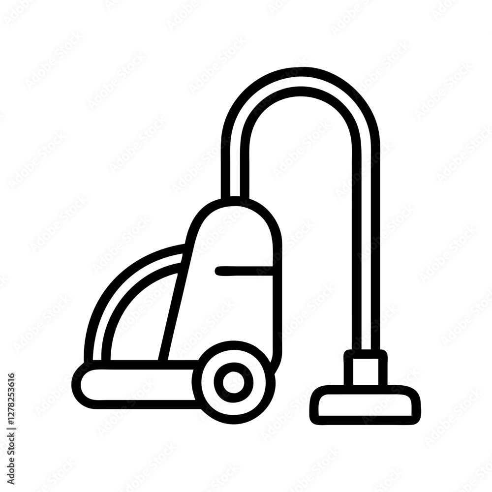 vacuum cleaner icon, vacuum cleaner line art - simple line art of vacuum cleaner, perfect for vacuum cleaner logos and icons vacuum cleaner icon, vacuum cleaner line art - simple line art of vacuum cleaner, perfect for vacuum cleaner logos and icons