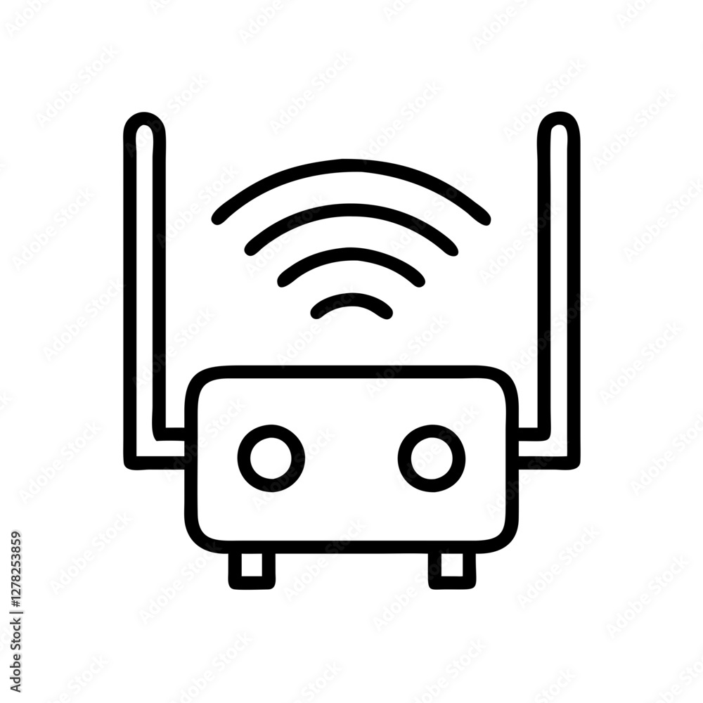 wi fi extender icon, wi fi extender line art - simple line art of wi fi extender, perfect for wi fi extender logos and icons wi fi extender icon, wi fi extender line art - simple line art of wi fi extender, perfect for wi fi extender logos and icons