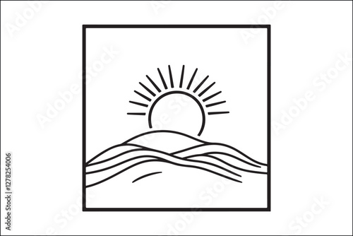 Rustic Camping Silhouette Design Set
