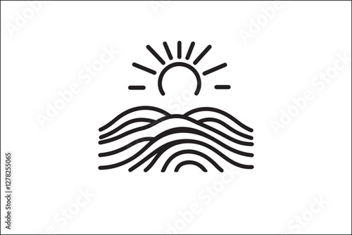 Rustic Camping Silhouette Design Set
