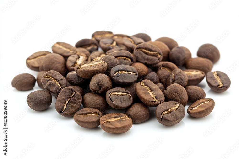 Fototapeta premium Freshly roasted coffee beans ready for brewing in a cozy kitchen setting