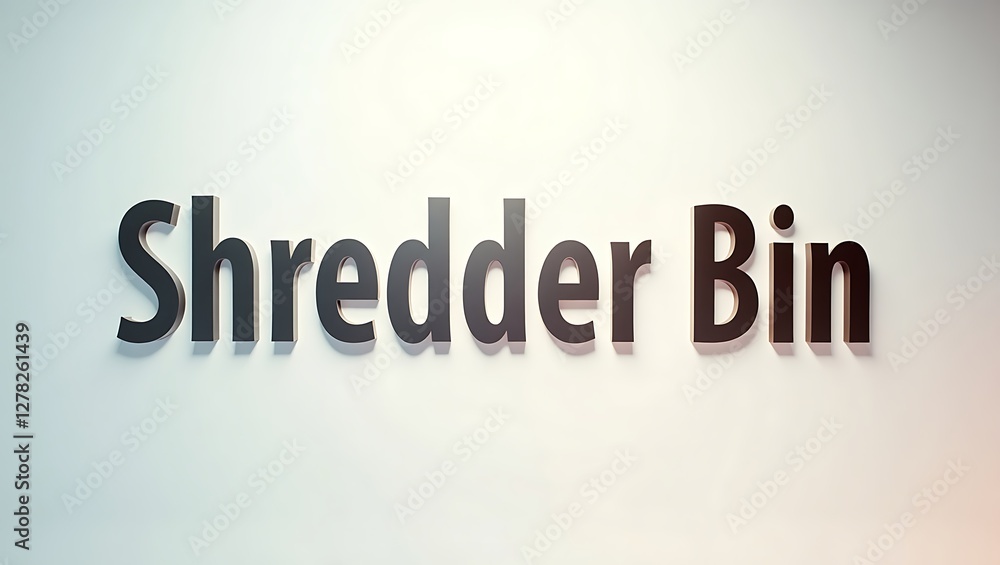 Innovative design of a shredder bin for secure document disposal Innovative design of a shredder bin for secure document disposal