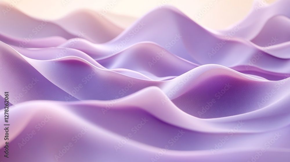 Obraz premium Soft purple waves create an abstract and smooth background texture
