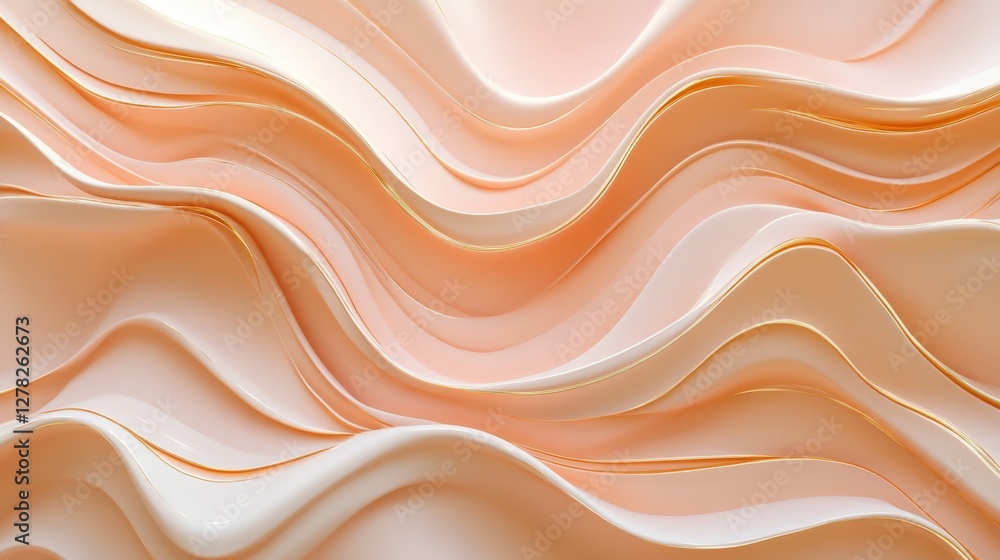 Abstract flowing design of elegant waves in warm colors Abstract flowing design of elegant waves in warm colors