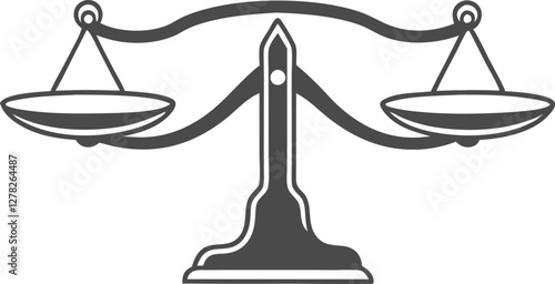 Scales. Balanse icon. Vector illustration