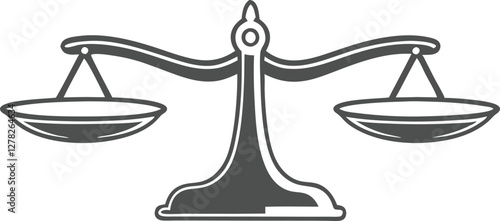 Scales. Balanse icon. Vector illustration