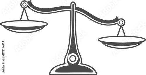 Scales. Balanse icon. Vector illustration