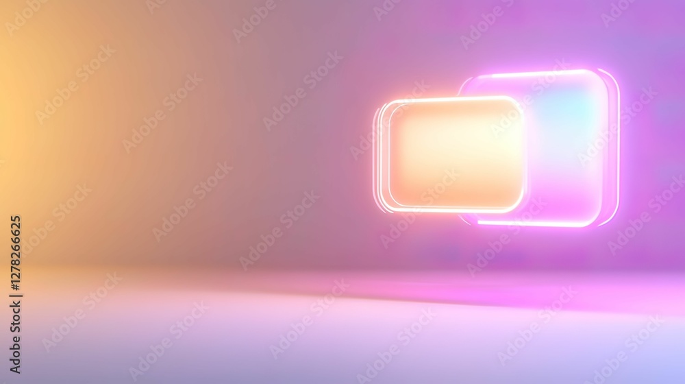 Vibrant team chat interface glowing in colorful palette digital space graphic design modern environment creative perspective Vibrant team chat interface glowing in colorful palette digital space graphic design modern environment creative perspective
