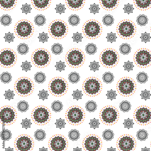 black and white seamless pattern