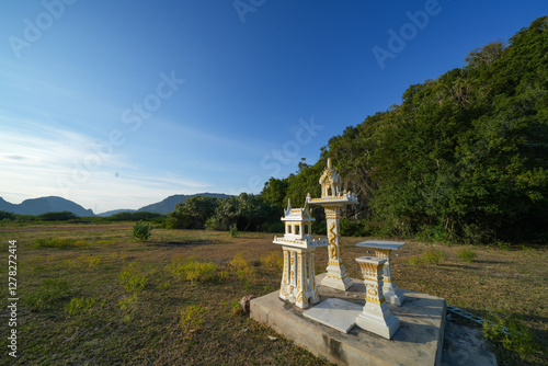 Brahmin shrine in Sam Roi Yot National Park, Pran Buri District, Prachuap Khiri Khan Province, Thailand photo