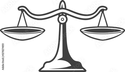 Scales. Balanse icon. Vector illustration