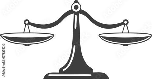 Scales. Balanse icon. Vector illustration