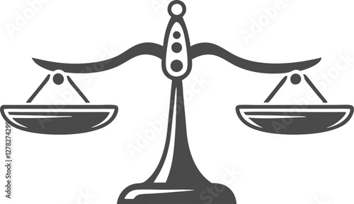 Scales. Balanse icon. Vector illustration
