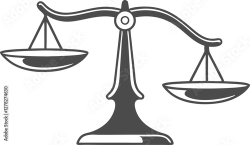 Scales. Balanse icon. Vector illustration
