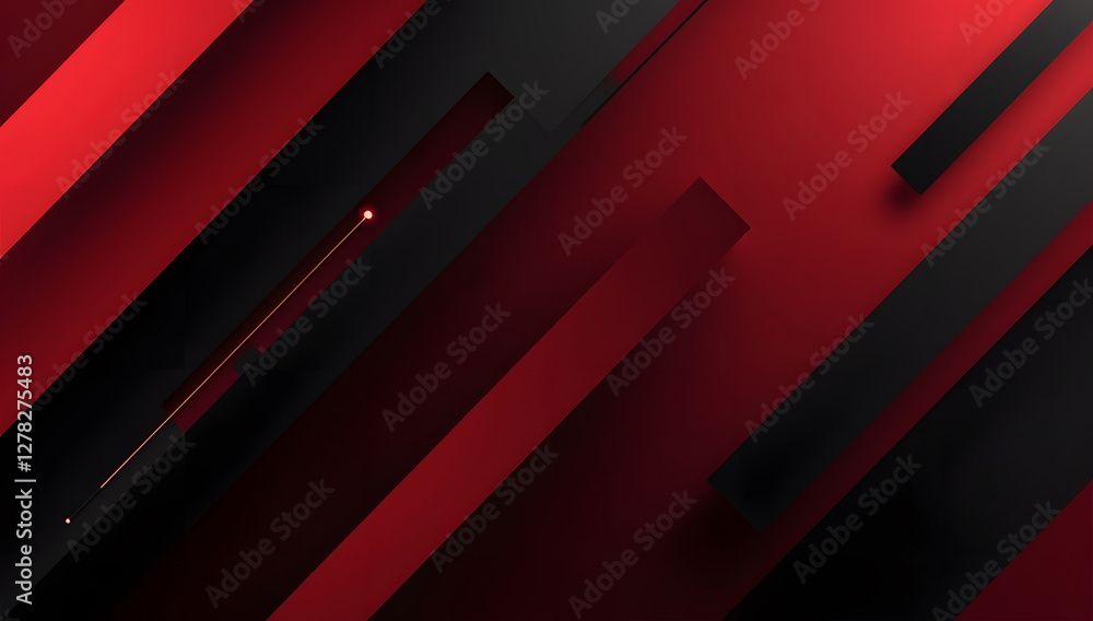 Obraz premium Bold Modern Abstract Background with Black and Red Tones and Geometric Shapes