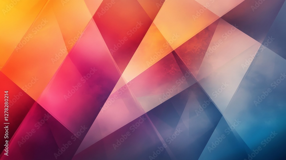 Bright geometric colorful abstract shapes and diagonal background design Bright geometric colorful abstract shapes and diagonal background design
