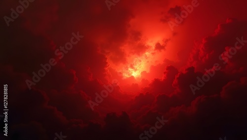 Dark Red Fiery Abstract Background