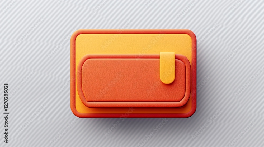 3D Wallet Icon Isolated on Transparent Background 3D Wallet Icon Isolated on Transparent Background