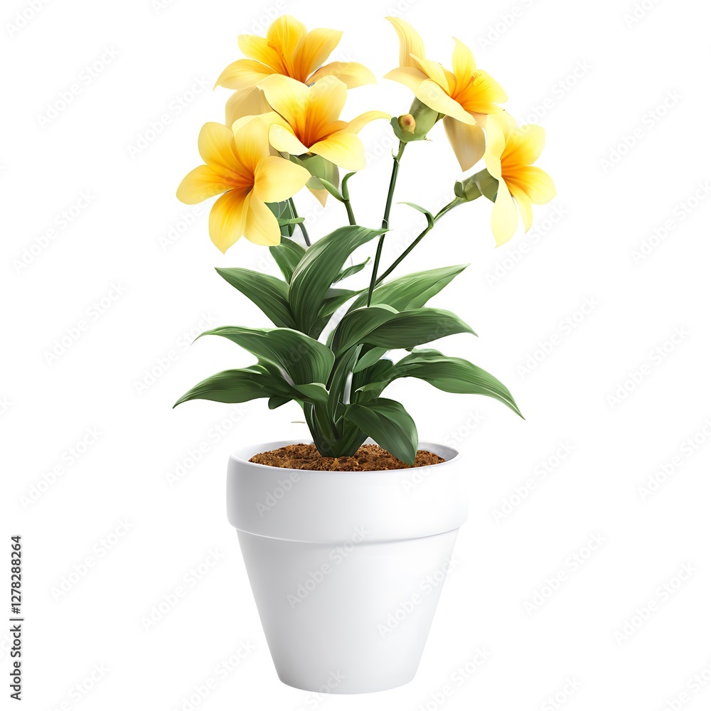 Beautiful Potted Flowers in Full Bloom, Adding Color and Charm to Any Space Beautiful Potted Flowers in Full Bloom, Adding Color and Charm to Any Space