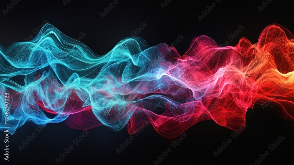 Abstract Colorful Smoke Wave Abstract Colorful Smoke Wave