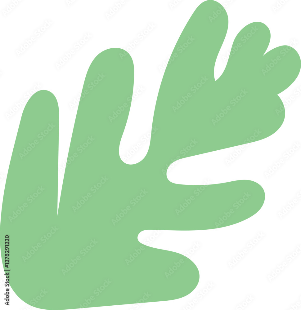 Green Leaf flat vector, leaf icon Green Leaf flat vector, leaf icon