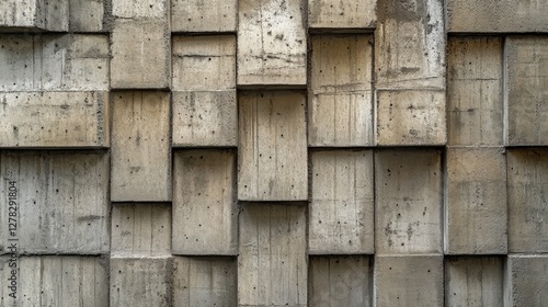 Wallpaper Mural Brutalist buildings detailed concrete texture, showcasing the rough, unfinished appearance that defines this architectural style Torontodigital.ca