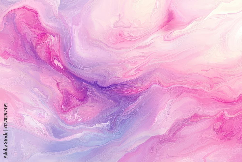 Abstract Pink and Purple Swirl Design in Soft Fluid Motion Abstract Pink and Purple Swirl Design in Soft Fluid Motion