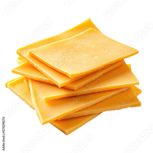 Stacked Cheese Slices - A Golden Dairy Delight