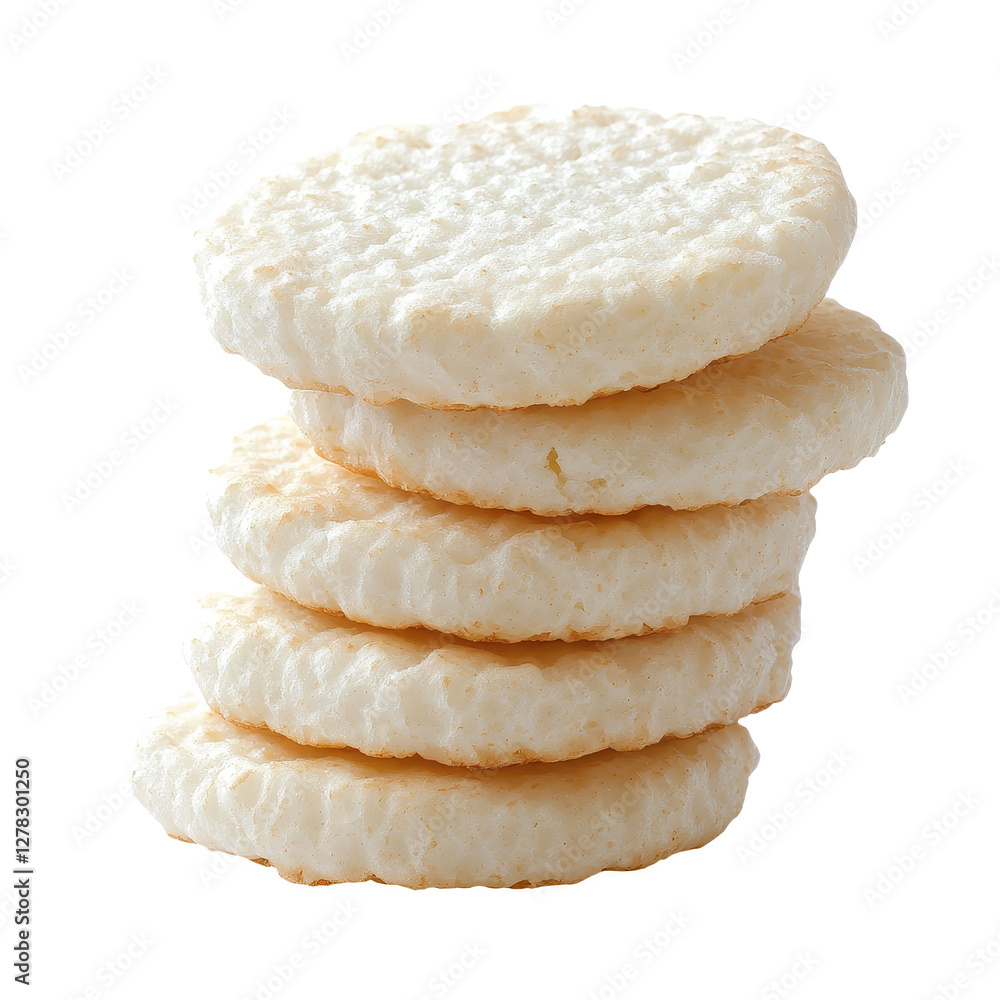 Stack of Crispy Rice Cakes: A Healthy and Delicious Snack Stack of Crispy Rice Cakes: A Healthy and Delicious Snack