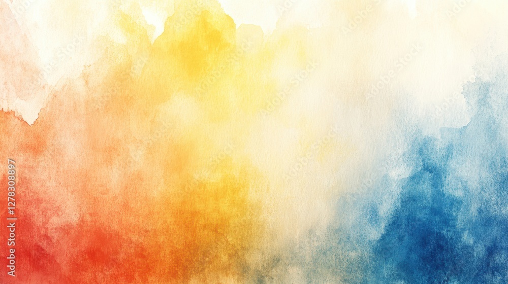 A beautiful blend of warm and cool watercolor hues, featuring soft reds, vibrant yellows, and calming blues, creating an abstract, artistic backdrop. A beautiful blend of warm and cool watercolor hues, featuring soft reds, vibrant yellows, and calming blues, creating an abstract, artistic backdrop.