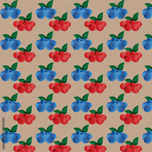 Wallpaper Mural seamless pattern with fruits Torontodigital.ca