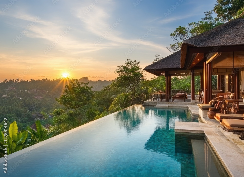 Luxurious Villa Infinity Pool Sunset View Luxurious Villa Infinity Pool Sunset View