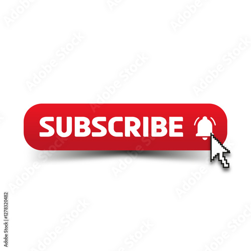 Subscribe Button Vector Design
