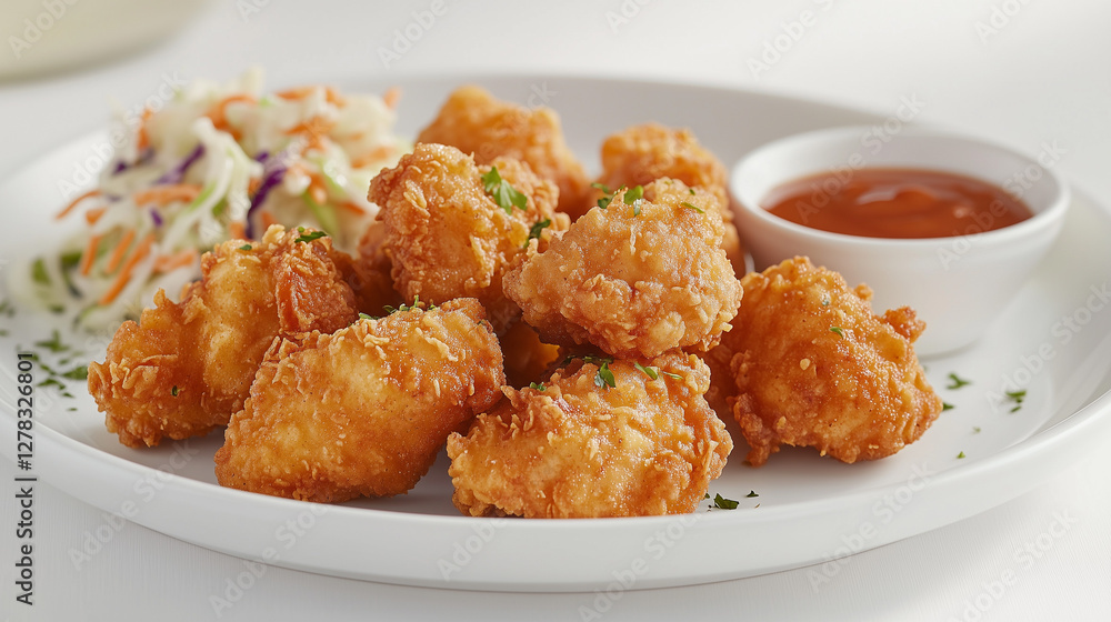 A detailed and vibrant illustration of a delicious chicken dish, featuring golden-brown roasted chicken pieces with a crispy texture, garnished with fresh parsley. A detailed and vibrant illustration of a delicious chicken dish, featuring golden-brown roasted chicken pieces with a crispy texture, garnished with fresh parsley.