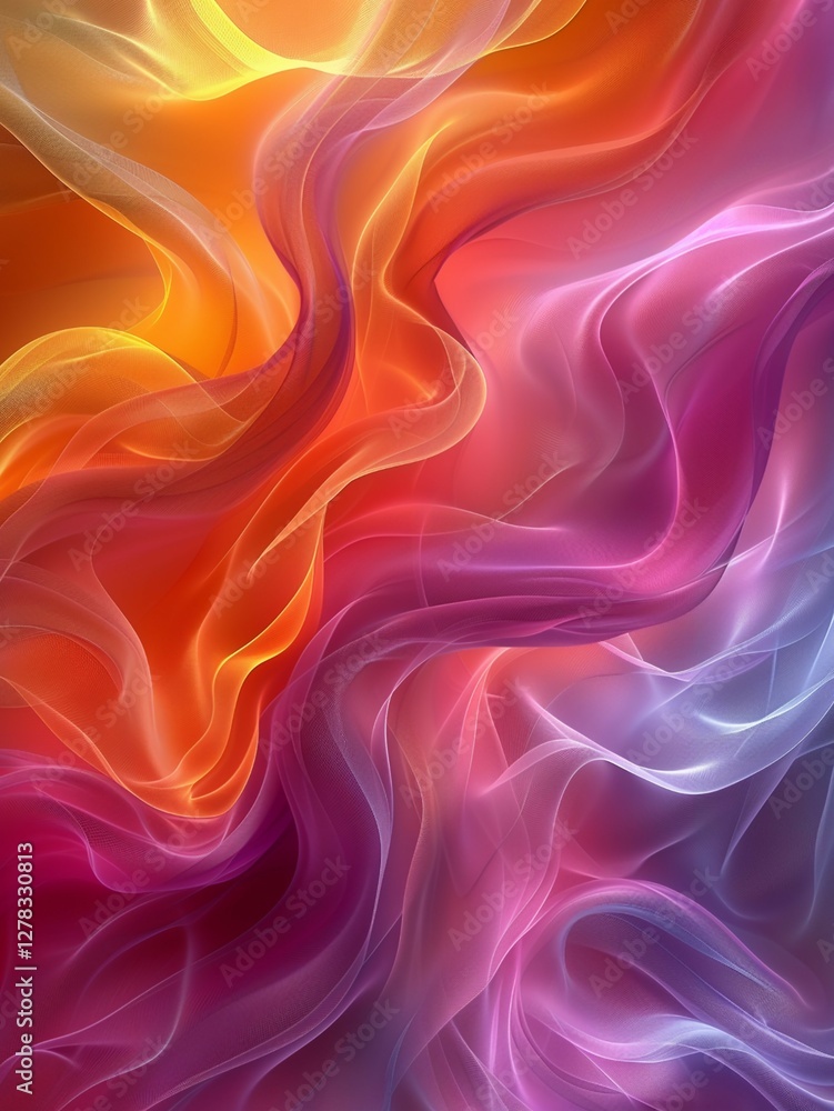 Obraz premium Seamless wave pattern. Abstract retro design. Vector illustration for summer textile decor. 