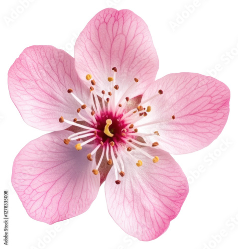 PNG Blossom flower petals pink botanical.