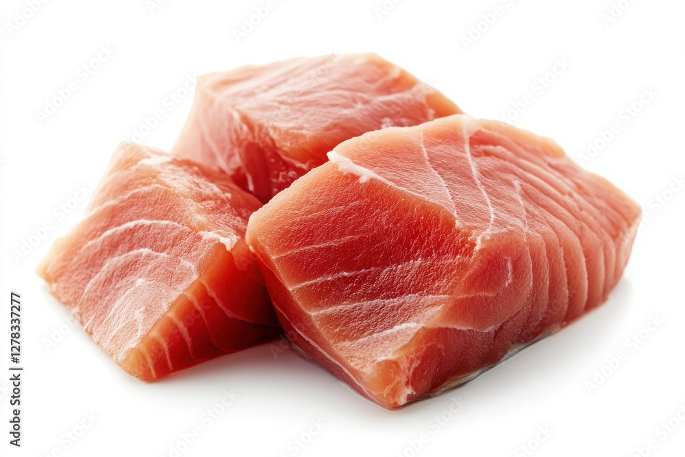 Tuna isolated on white background. Tuna isolated on white background.