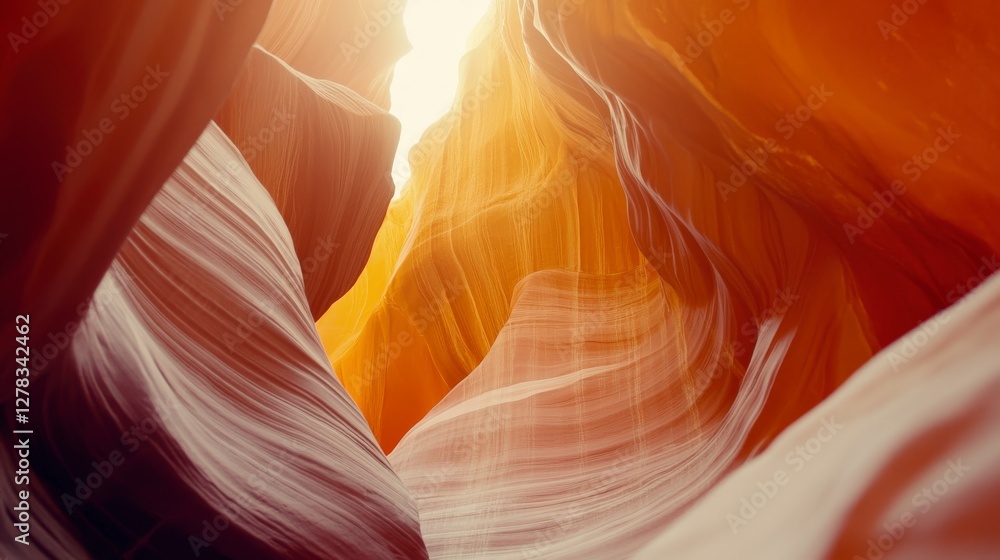 A Stunning View Inside a Desert Canyon, Vibrant Colors and Intricate Patterns A Stunning View Inside a Desert Canyon, Vibrant Colors and Intricate Patterns