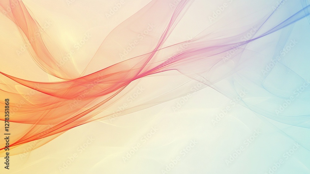 An abstract background with a soft color gradient and flowing ribbons, creating an elegant and artistic design. for various creative projects such as graphics, posters, web design, and graphic designs An abstract background with a soft color gradient and flowing ribbons, creating an elegant and artistic design. for various creative projects such as graphics, posters, web design, and graphic designs