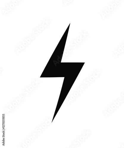 Lightning Icon vector stock illustration