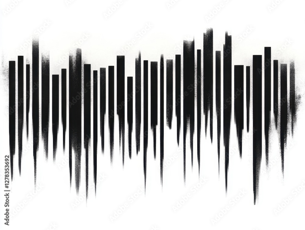 Abstract cityscape art with vertical lines Abstract cityscape art with vertical lines