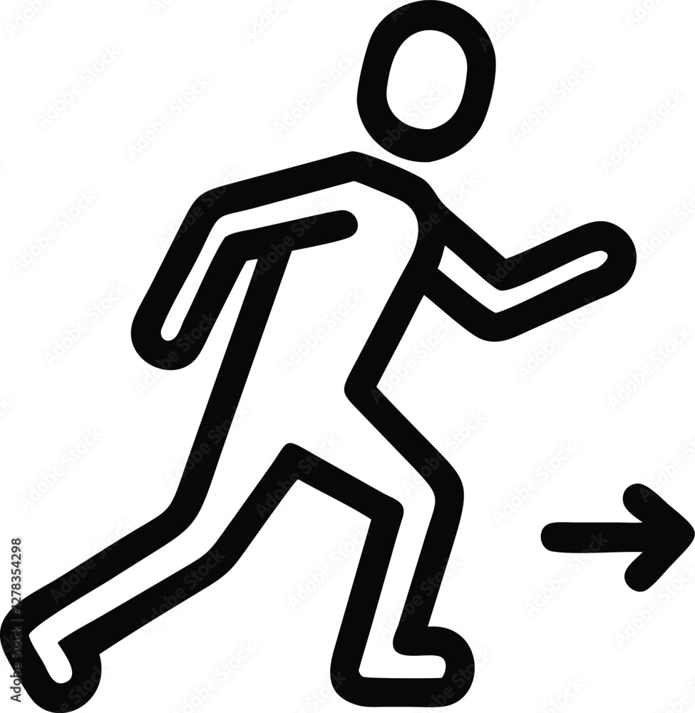 Man running, jogging, track, sprint, marathon, activity color editable logo icon stock vector image sign symbol isolated on a white background. flat design for web or mobile app Man running, jogging, track, sprint, marathon, activity color editable logo icon stock vector image sign symbol isolated on a white background. flat design for web or mobile app