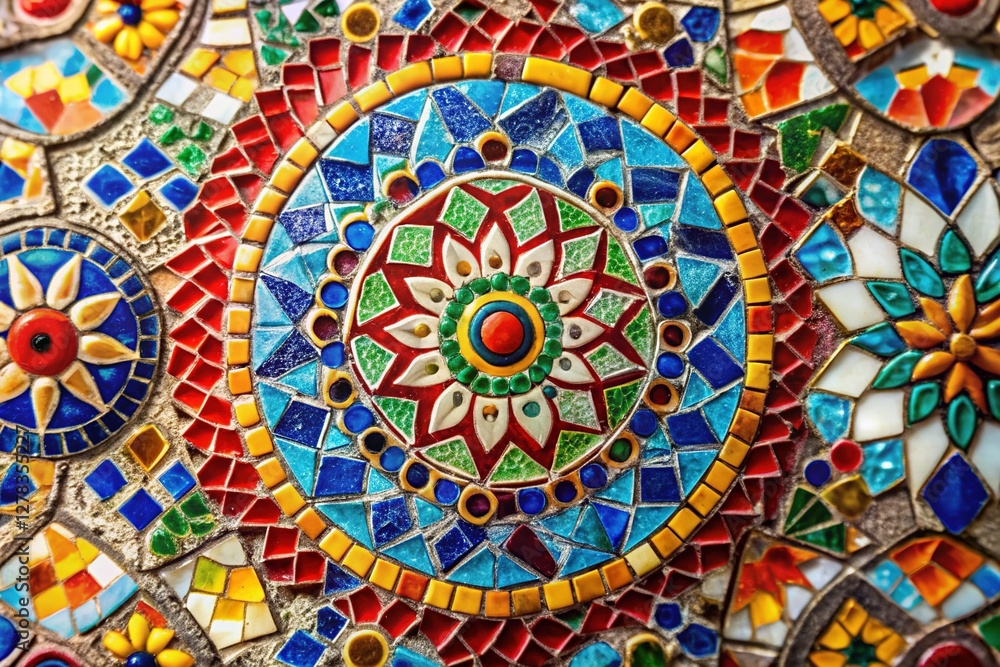 Vibrant Colorful Mosaic Tile Pattern Background Texture Vibrant Colorful Mosaic Tile Pattern Background Texture