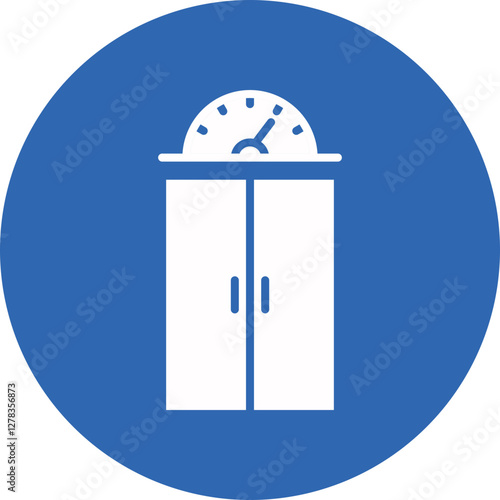 Elevator Pitch glyph circle icon