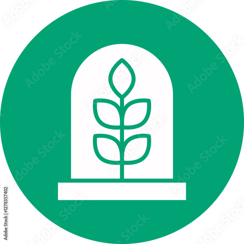 Incubation Center glyph circle icon