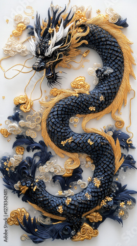 Intricate3DDragonSculpture photo