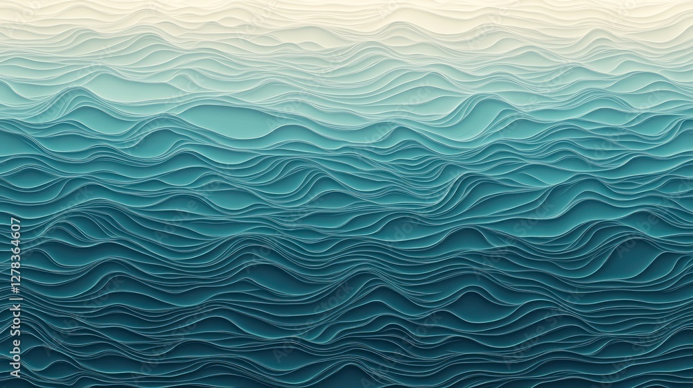 Abstract teal wave pattern background. Abstract teal wave pattern background.
