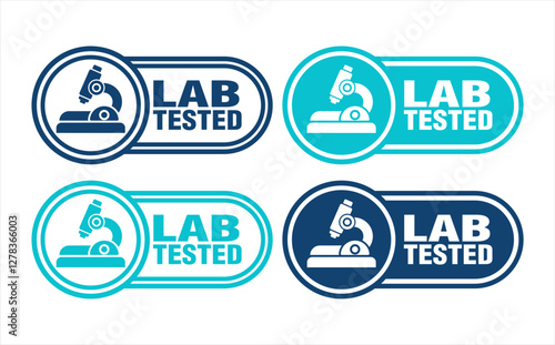 lab tested verified icon label for purity and potency labeling for safe products