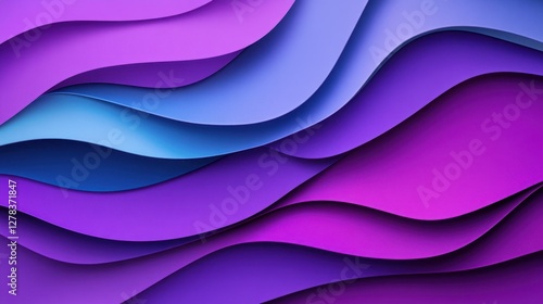 Elegant wallpaper with soft lavender geometric waves and gradients.