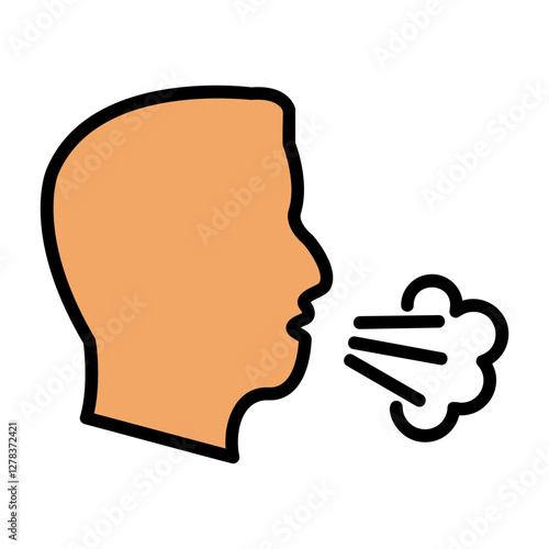 Dry Cough Icon
